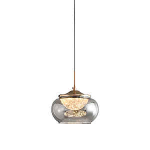 Подвесной светильник Delight Collection MT9128-1H gold/smoke