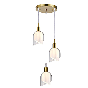 Подвесной светильник Indigo Rintocco 11074/3P Brass V000615