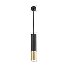 Подвесной светильник Lumina Deco Tuba LDP 1101-300 BK+GD