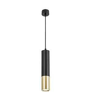 Подвесной светильник Lumina Deco Tuba LDP 1101-300 BK+GD