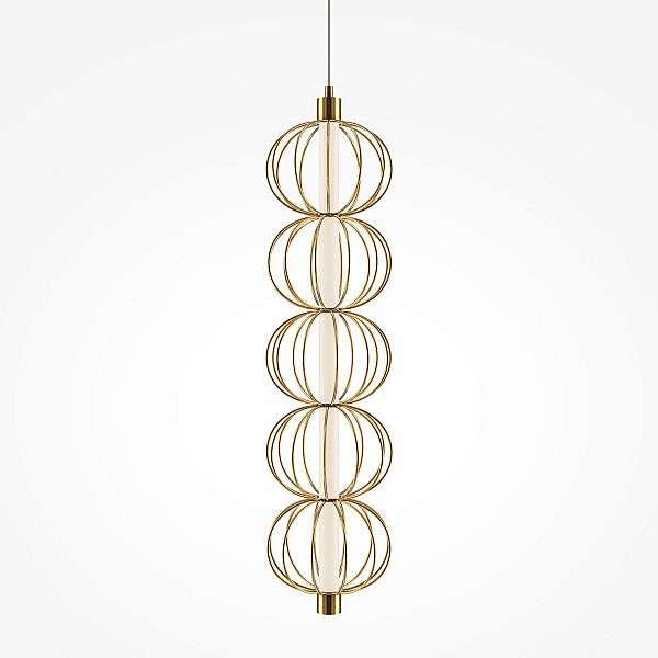 Подвесной светодиодный светильник Maytoni Golden Cage MOD216PL-L10G3K