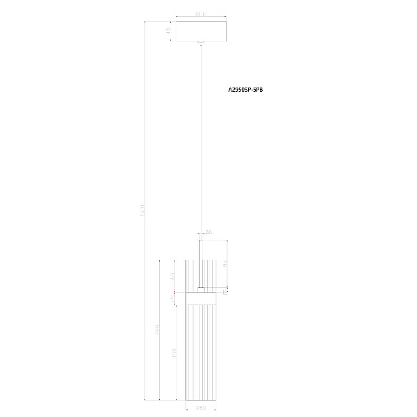 Подвесной светильник Arte Lamp MISTY A2950SP-5PB