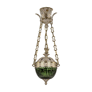 Подвесной светильник Bohemia Ivele Crystal 71000P/20AZ GW Clear-Green/H-1K Y8 FA1S