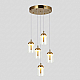 Подвесной светильник Eurosvet Palm 201056 LED латунь a072230