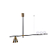 Подвесной светильник Lumina Deco Renzo LDP 6043-4 BK+MD