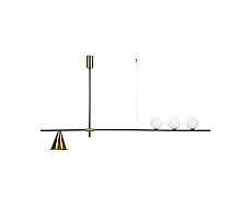 Подвесной светильник Lumina Deco Renzo LDP 6043-4 BK+MD