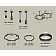 Комплект подвесного светильника Ambrella Light Techno Ring XR92221005 (A9222, A9227, C9238, C9232, N8462)