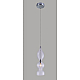 Подвесной светильник Crystal Lux Iris SP1 B Transparent
