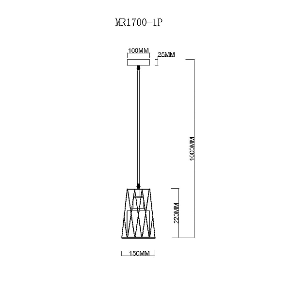Подвесной светильник MyFar Scrum MR1700-1P