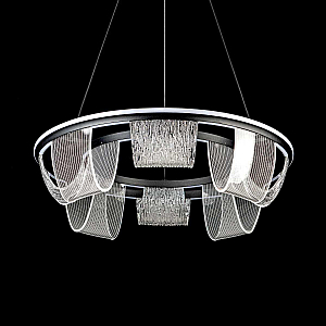 Подвесная люстра LED4U L7706-630 BK