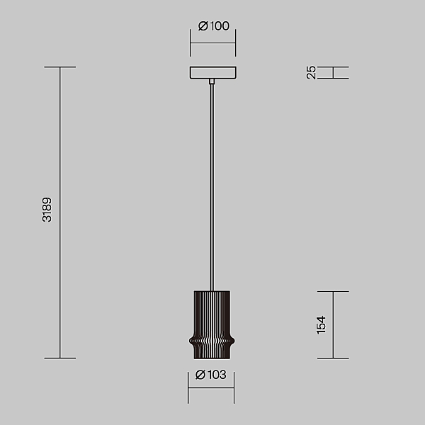 Подвесной светильник Maytoni MOD430PL-L5W3K