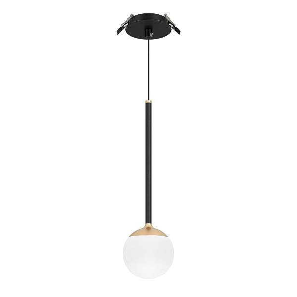 Подвесной светильник Arlight SP-BEADS-HANG-BUILT-T-R100-8W Warm3000 (BK-GD, 180 deg, 230V) 056420
