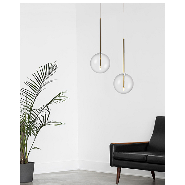 Подвесной светильник Delight Collection Ball Sola 9217P/D200 gold