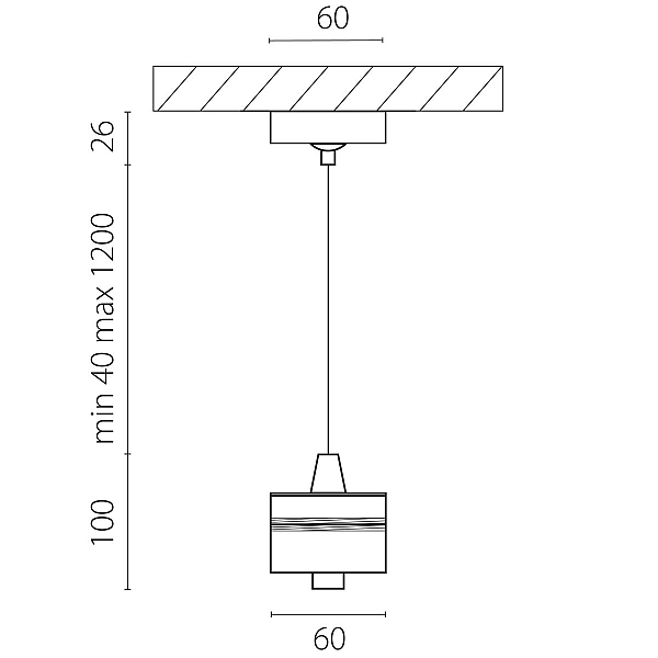 Подвес с верхней светящейся частью к 21443x-214440/21448x/21449x LED 5W 395Lm 3000K Lightstar 590057-4000