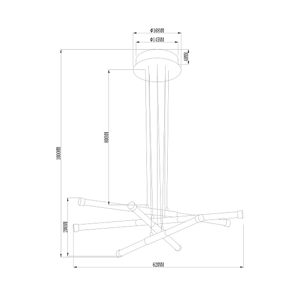 Подвесной светильник Freya Vibe FR6098PL-L64BZ