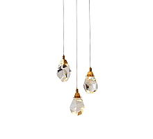 Подвесной светильник Delight Collection Crystal rock II 9701P/3R brass