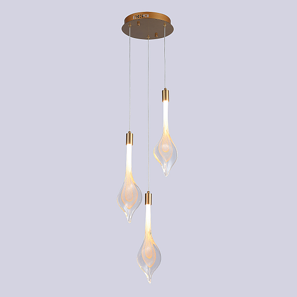 Подвесной светильник Delight Collection P98066-3 antique brass
