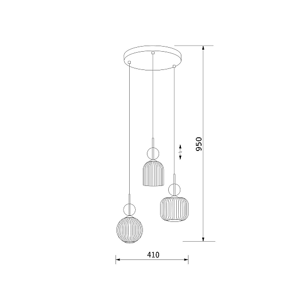Подвесной светильник TK Lighting 11041 Sophia Cognac a071824