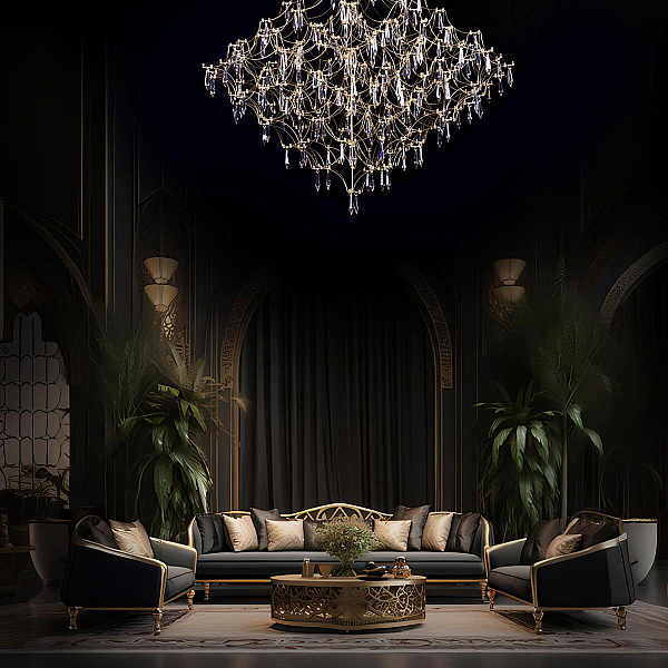 Подвесной светодиодный светильник Loft IT Mira 10259/1000 Gold Asfour