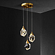 Подвесной светильник Delight Collection Crystal rock II 9701P/3R brass