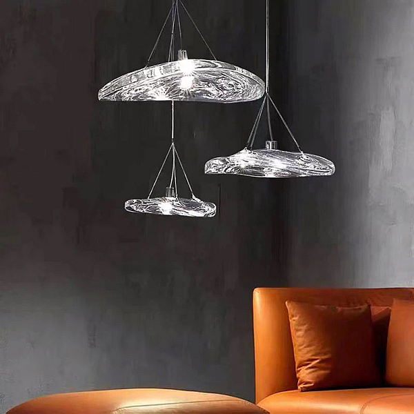 Подвесной светильник DeLight Collection Manta 2049P/D250 silver/clear