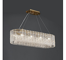Подвесная люстра Newport 10820/90 brass oval