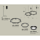 Комплект подвесного светильника Ambrella Light Techno Ring XR92091004 (A9209x2, C9238, C9232, N8434)