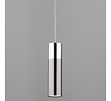 Подвесной светильник Eurosvet Double Topper 50135/1 LED хром/черный жемчуг