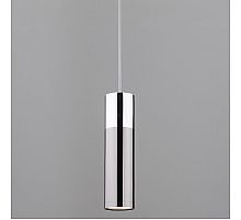 Подвесной светильник Eurosvet Double Topper 50135/1 LED хром/черный жемчуг