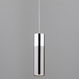 Подвесной светильник Eurosvet Double Topper 50135/1 LED хром/черный жемчуг