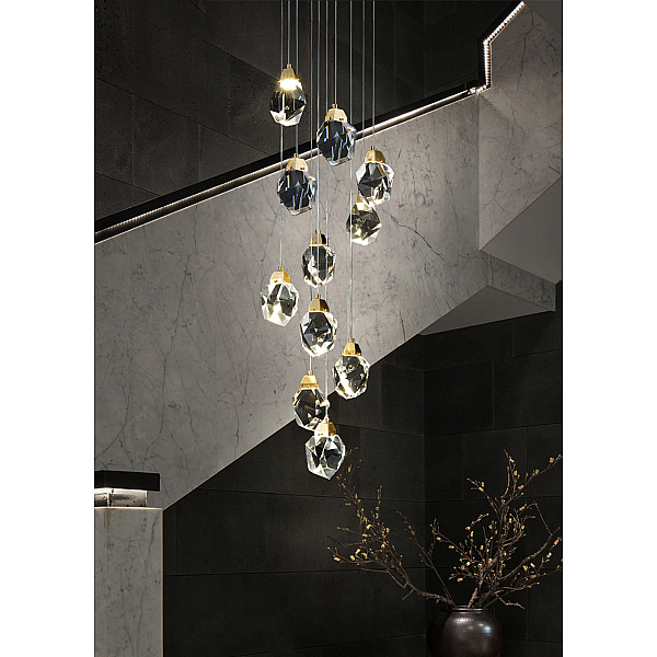 Подвесной светильник Delight Collection Crystal rock MD-020B-11 gold