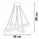 Подвесной светодиодный светильник Vitaluce V04628-03/2S