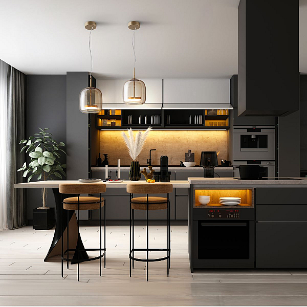 Подвесной светодиодный светильник Maytoni Madmen MOD128PL-L6AM