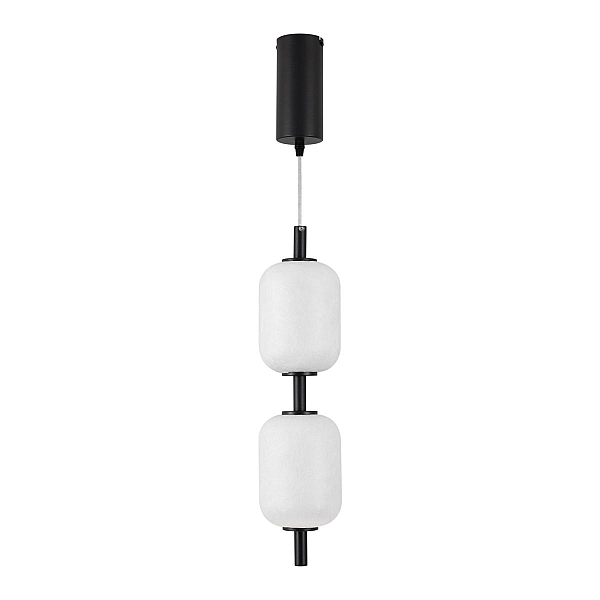 Подвесной светильник Arlight SP-CARAMELA-HANG-R120-7W Warm2700 (BK, 300 deg, 230V) (IP20, Натуральный шелк) 056886