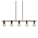 Подвесной светильник Delight Collection P0853 P0853-5B s-gold
