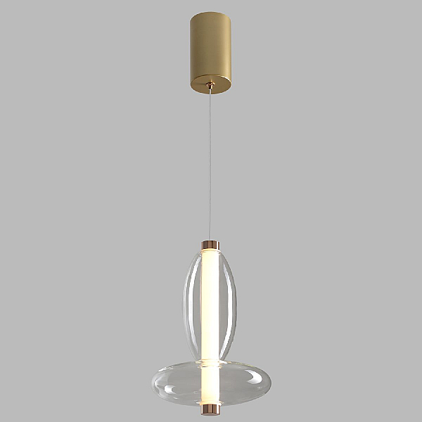 Подвесной светодиодный светильник Crystal Lux Quasar SP7W Led Transparent