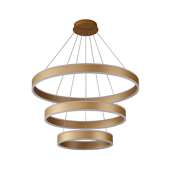 Подвесная светодиодная люстра Crystal Lux MUCHOS SP158W LED GOLD