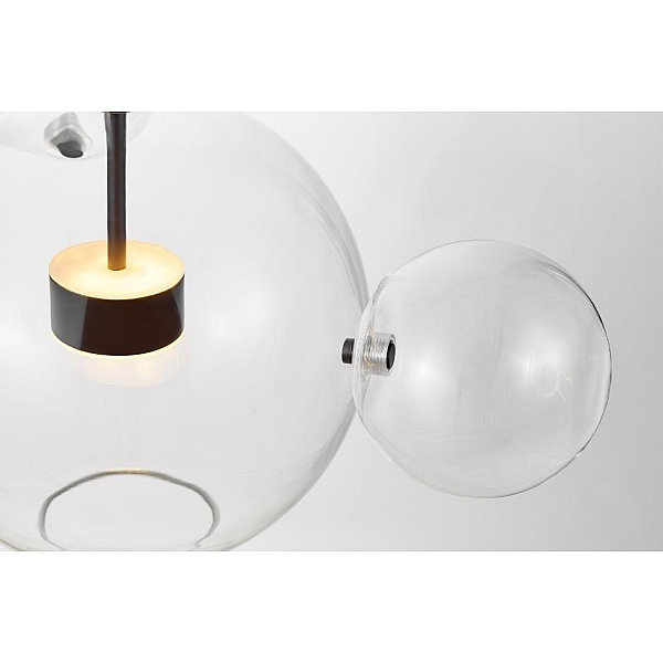Подвесной светодиодный светильник Lumina Deco Neroni LDP 6016-3+1 BK
