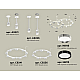 Комплект подвесного светильника Ambrella Light Techno Ring XR92211150 (A9221, A9226, C9241, C9236, N8118, N8113)