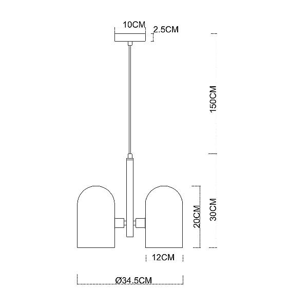 Подвесной светильник Arte Lamp CASSEL A5454SP-3PB