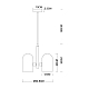 Подвесной светильник Arte Lamp CASSEL A5454SP-3PB