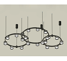 Комплект подвесного светильника Ambrella Light Techno Ring XR92092200 (A9209x3, C9242, C9238, C9232, N8462, N8478)