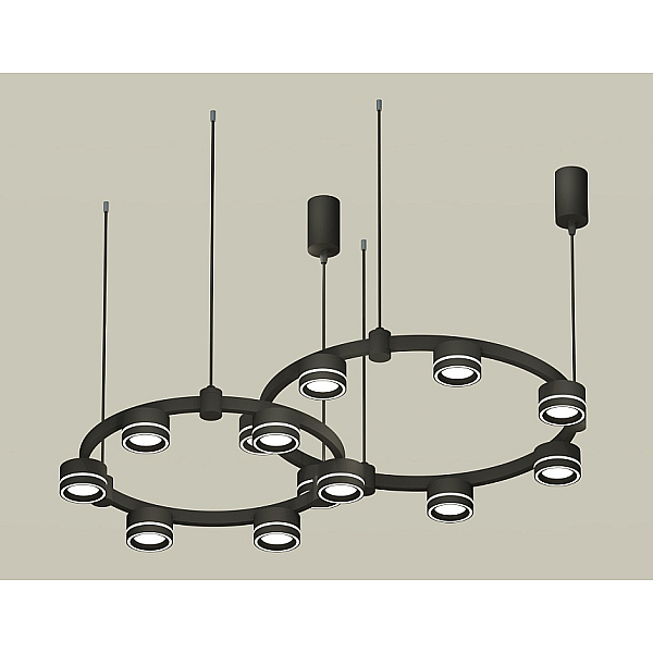 Комплект подвесного светильника Ambrella Light Techno Ring XR92091004 (A9209x2, C9238, C9232, N8434)