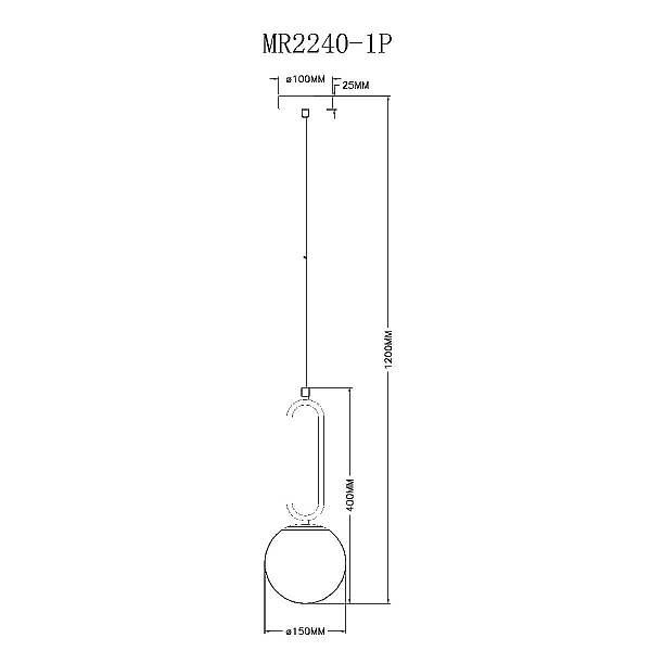 Подвесной светильник MyFar Pierre MR2240-1P