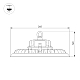 Подвесной светильник Arlight SP-ARIVA-DIM-R260-100W White5000 (BK, 60 deg, 230V, 0-10V) 052866