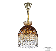 Подвесной светильник Bohemia Ivele Crystal 5478/22 G Amber/M-1F Leafs