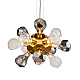 Подвесной светильник Delight Collection KR1197P-12 brass, smoky/clear