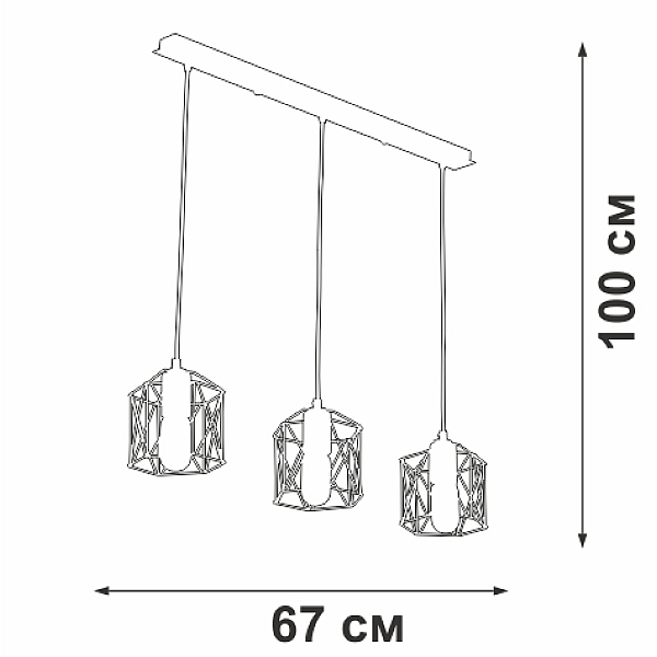 Потолочная люстра Vitaluce V4382-1/3S,
