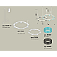 Комплект подвесного светильника Ambrella Light Techno Ring XR92081300 (A9208x2, C9241, C9236, N8488, N8484)