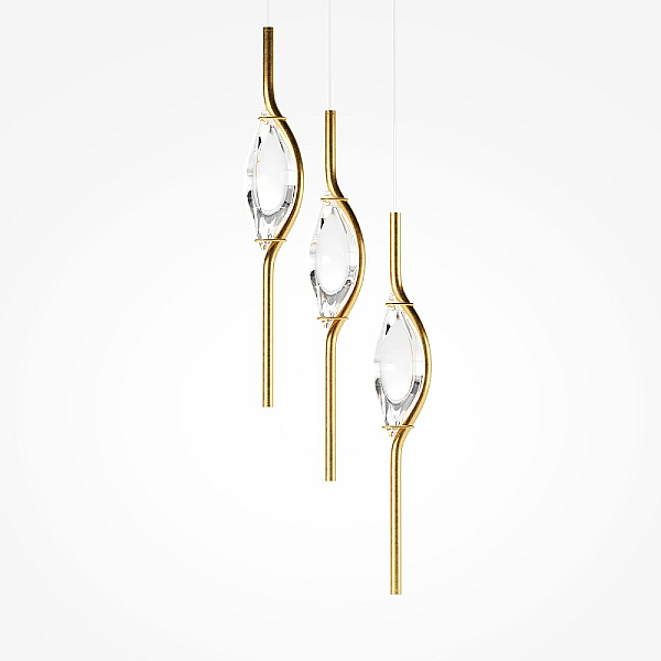 Подвесная светодиодная люстра Maytoni Foresight MOD347PL-L24BS3K